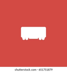 train icon. sign design. red background