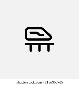 Zugsymbol, Vektorsymbol, Symbol, Logo-Illustration für Web und Mobile