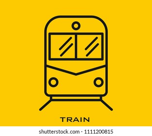 Train icon signs