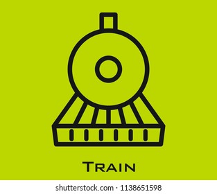 Train icon signs