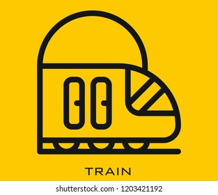 Train icon signs