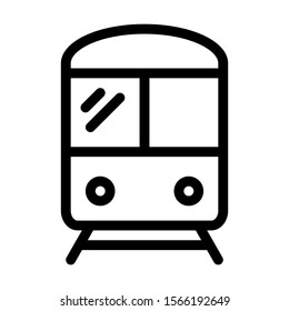 Train icon. Simple design. Line vector. Isolate on white background.