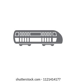 A train icon. Simple element illustration. A train symbol design from Transport collection set. Can be used for web and mobile on white background