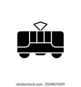 train icon, simple flat style, illustration, logo sign symbol pictogram template, for ui or ux isolated on white for mobile app, editable