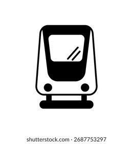train icon, simple flat style, illustration, logo sign symbol pictogram template, for ui or ux isolated on white for mobile app, editable