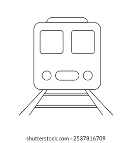Icono de tren Diseño de ilustración simple