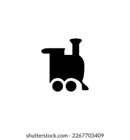 Train icon. Simple style train ticket poster background symbol. Train brand logo design element. Train t-shirt printing. vector for sticker.