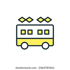 Train icon. Simple vector illustration.