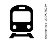 Train Icon Simple Vector. Locomotive Sign Outline. Modern Transportation Symbol. Travel Railroad Station For Apps And Websites