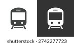 Train icon. Solid glyph series icon