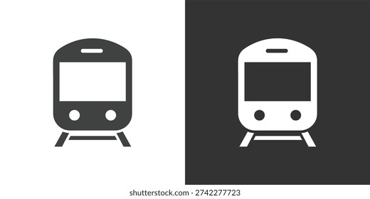 Train icon. Solid glyph series icon