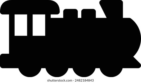 train icon, steam locomotive icon