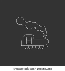 Train icon, stock vector, eps10.