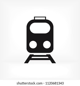 train icon, stock vector illustration flat design style