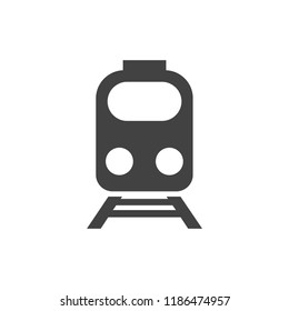train icon, stock vector illustration flat design style