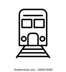 train icon, stock vector illustration flat design style - Vector