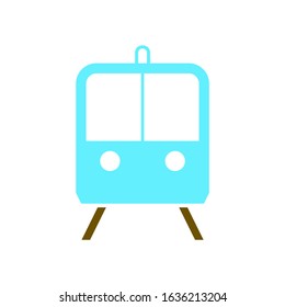 train icon, stock vector illustration flat design style eps 10