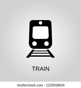 Train icon. Train symbol. Flat design. Stock - Vector illustration