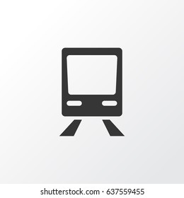 Train Icon Symbol. Premium Quality Isolated Railway Element In Trendy Style.