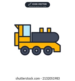 train icon symbol template for graphic and web design collection logo vector illustration