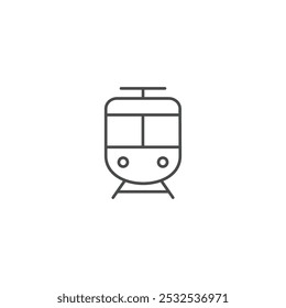 Ilustração vetorial do símbolo do ícone de trem