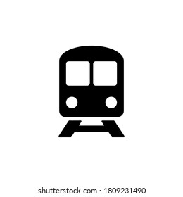 Train icon symbol vector isolated on white background
