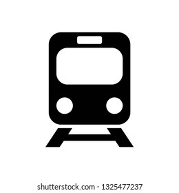 Train icon symbol vector. on white background