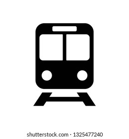 Train icon symbol vector. on white background