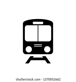 Train icon symbol vector on white background