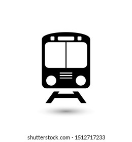 Train icon symbol vector on white background