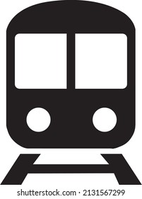 Train icon symbol vector. on white background.eps
