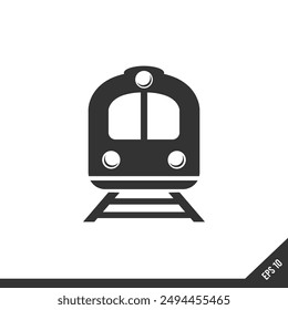 Train icon symbol vector on white background
