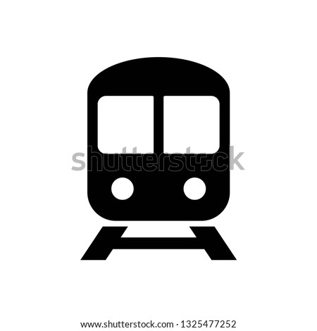 Train icon symbol vector. on white background Foto d'archivio © 