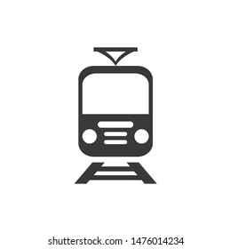 Train icon template color editable. Train symbol vector sign isolated on white background.