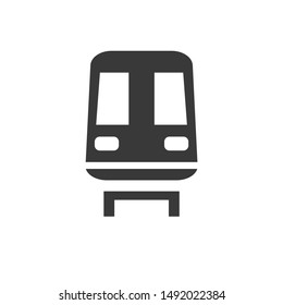 Train icon template color editable. Train symbol vector sign isolated on white background.
