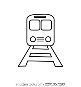 Plantilla de icono de tren editable. Símbolo del tren signo vectorial aislado en fondo blanco