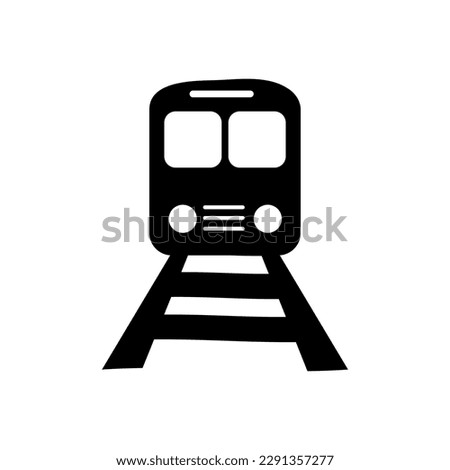Train icon template editable. Train symbol vector sign isolated on white background..eps