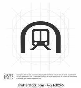 Train Icon. Traffic sign icon