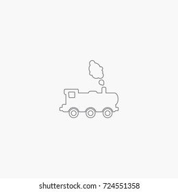 Train icon. transport sign