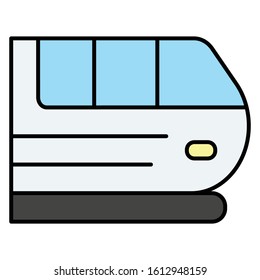 Train icon transport or vehicles vector illustration colorful
