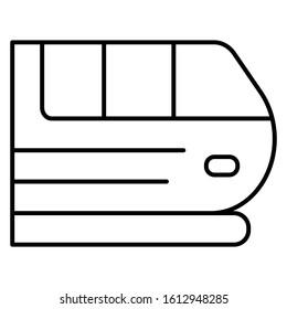 Train icon transport or vehicles vector illustration lineal