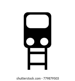 Train icon. Transportation symbol. Motion element. Travel sybol. Flat design. Vector Illustration.