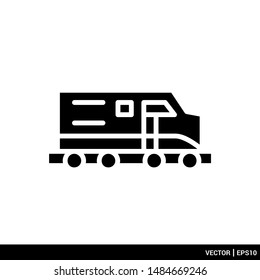 Train icon transportation vector illustration logo template. vector stock. EPS 10