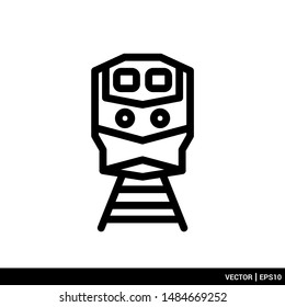 Train icon transportation vector illustration logo template. vector stock. EPS 10