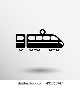 Train Icon travel symbol concept transport sign.