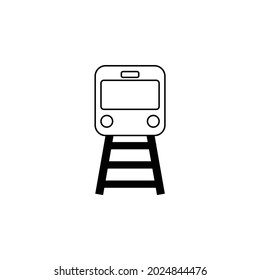 icono del tren, vector del viaje, ilustración del metro