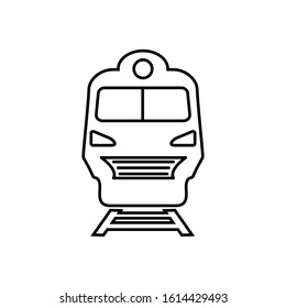 train icon in trendy flat design