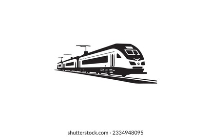 Train icon Trip way Journey concept. Vector