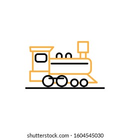 Train icon, two colour design template