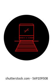Train icon, Vector